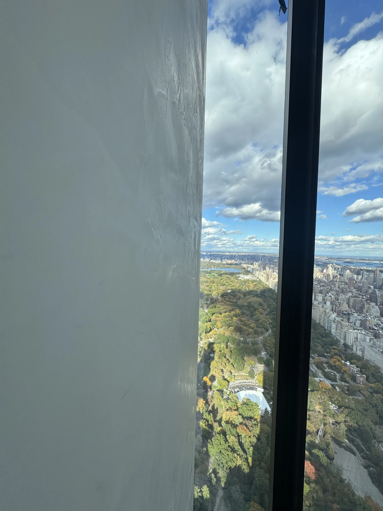 Pale Roman Clay wall overlooking Central Park